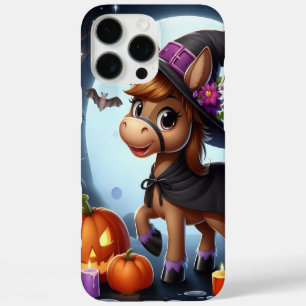 Coque iPhone 16 Pro Max Jolie Halloween/Automne, chauve-souris et citrouil