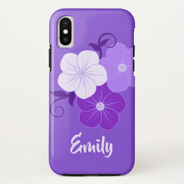 Coques Case-Mate iPhone Jolie illustration florale (Dos)