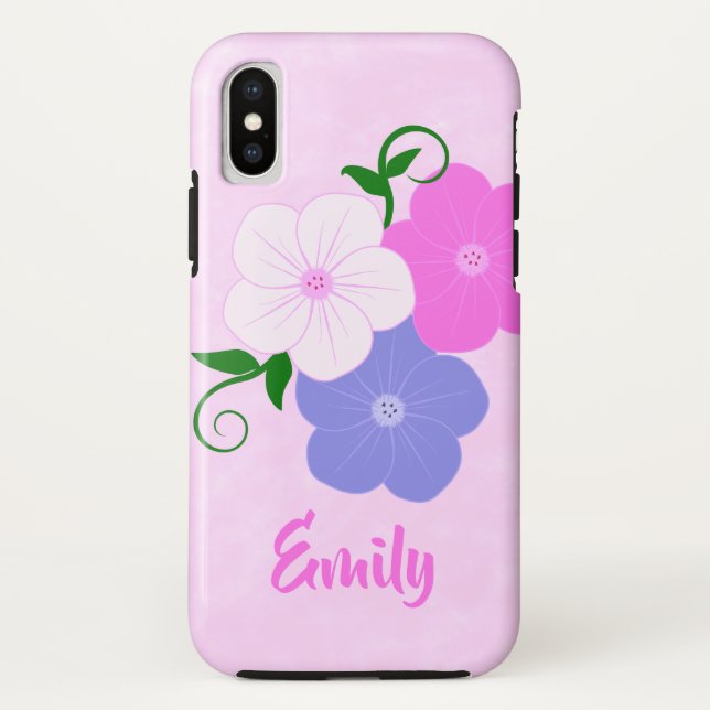 Coques Case-Mate iPhone Jolie illustration florale (Dos)