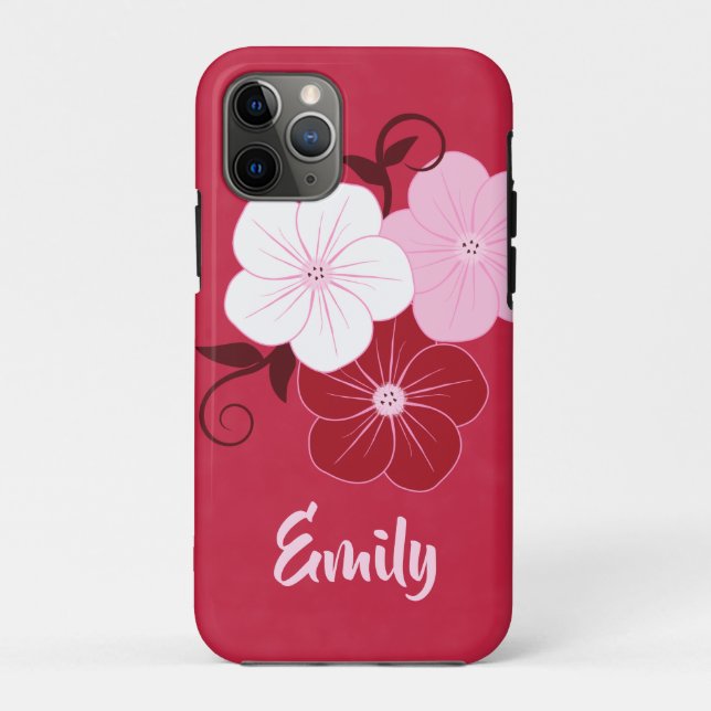 Coques Case-Mate iPhone Jolie illustration florale (Dos)