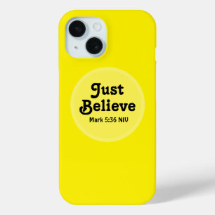 Coque Case-Mate iPhone Jolie Jaune Croire Bible Verse Miracle Faith