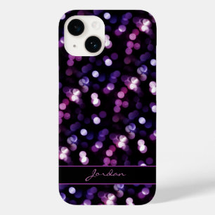 Coque Case-Mate iPhone Jolie lumière violette avec nom