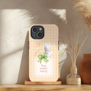 Coque Case-Mate iPhone Jolie Orange Check Vert Coquette Dove Bible