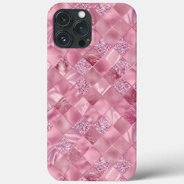 Coques Case-Mate iPhone Jolie Parties scintillant Rose Métallic Chic Éléga (Verso)