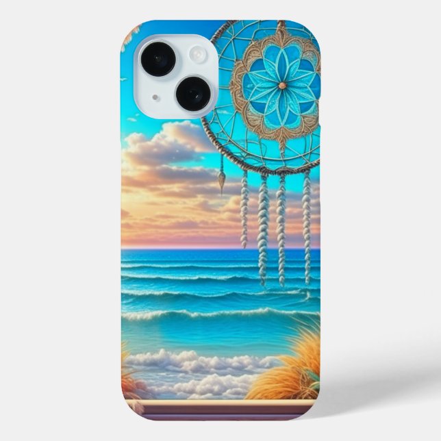 Coques Case-Mate iPhone Jolie plage Dreamcatcher sur fenêtre (Verso)