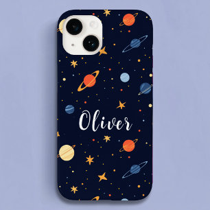 Coque Case-Mate iPhone Jolie planète spatiale Nom des enfants