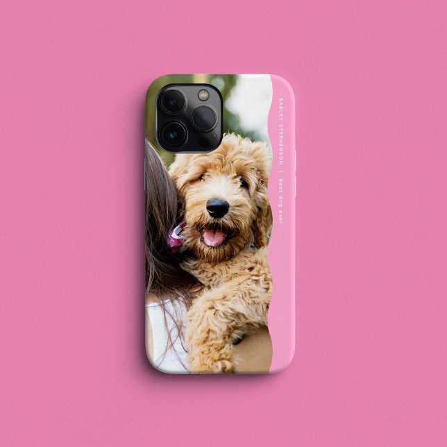 Coques Case-Mate iPhone Jolie preppy arête ondulée rose photo (Créateur téléchargé)