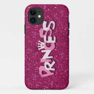 Etui iPhone Case-Mate Jolie Princesse Rose Pailletée Brillante