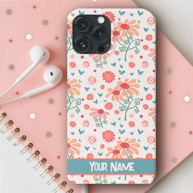 Coques Case-Mate iPhone Jolie rose Fleurs de printemps Motif Inspirivity (Créateur téléchargé)