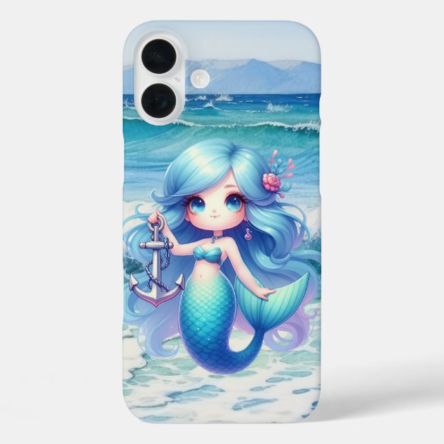 Coques Case-Mate iPhone Jolie sirène ajouter un nom (Verso)