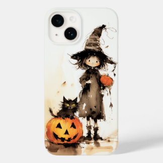 Coque Case-Mate iPhone Jolie Sorcière et Halloween Chat Noir