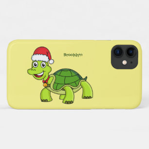 Case-Mate iPhone Case Jolie tortue en chapeau de Père Noël