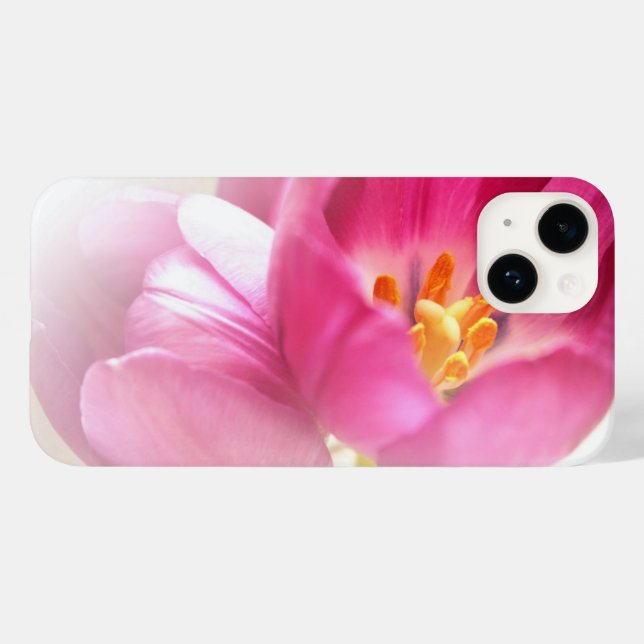 Coques Case-Mate iPhone Jolie tulipe rose (Verso (horizontal))