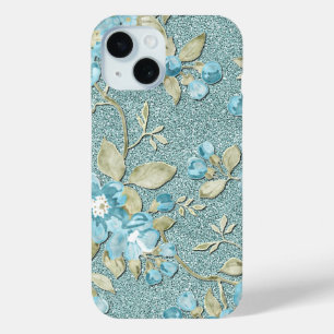 Coque Case-Mate iPhone Jolie Turquoise turquoise motif floral aquarelle