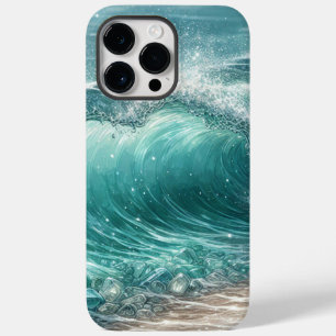 Coque Case-Mate iPhone Jolie vague bleue avec étincelles