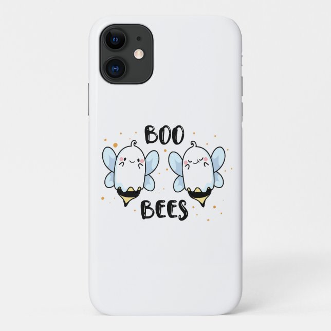 Coques Case-Mate iPhone Jolies abeilles fantômes - Halloween drôle sur fon (Dos)