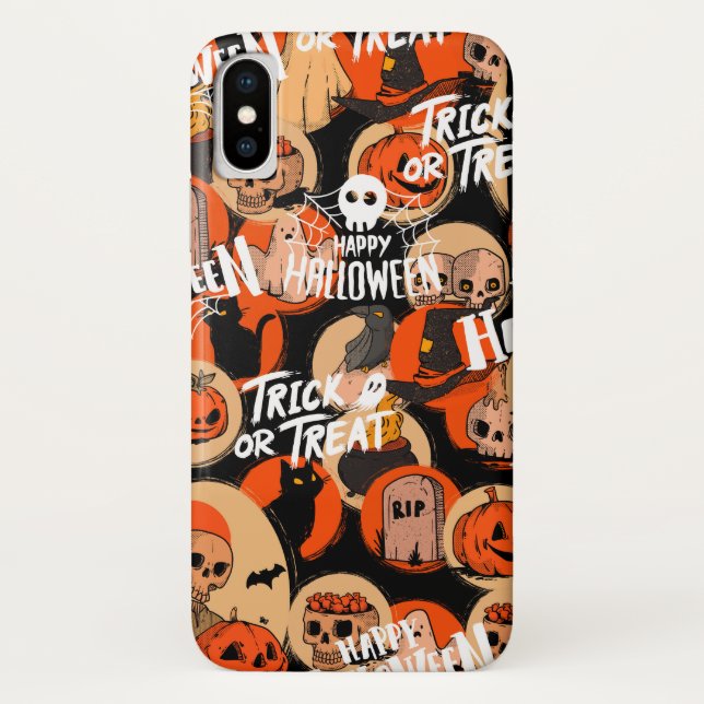 Coques Case-Mate iPhone  Jolies et effrayantes vibrations effrayantes d'Ha (Dos)