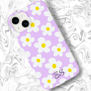 Coque Case-Mate iPhone Jolies fleurs de lavande rétro en forme de marguer
