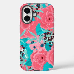 Coque Pour iPhone 16 Jolies Fleurs Roses