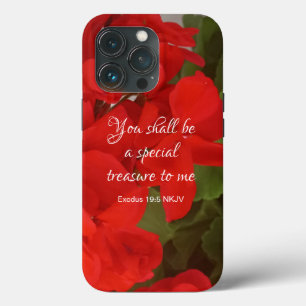 Case-Mate iPhone Case Jolies fleurs rouges Trésor spécial Bible Verse