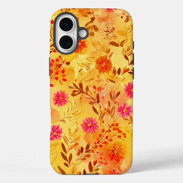 Coques Case-Mate iPhone Jolies fleurs sauvages à l'aquarelle (Verso)