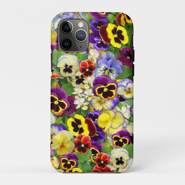 Coques Case-Mate iPhone Jolies Pansies (Dos)