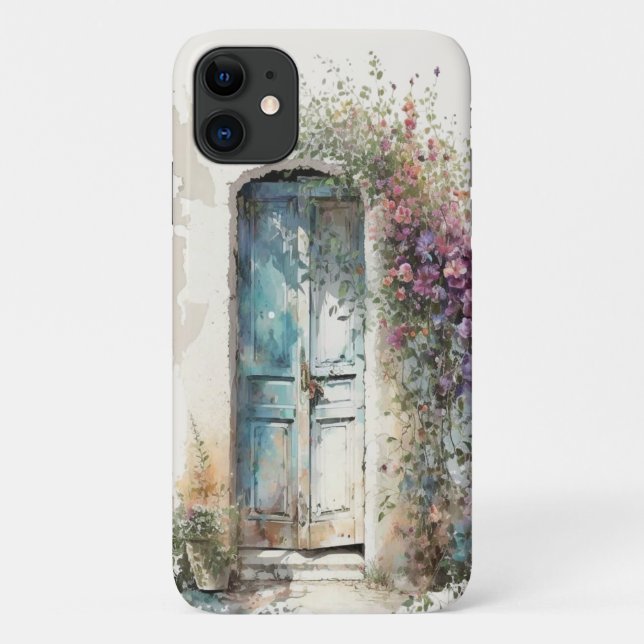 Coques Case-Mate iPhone Jolies portes aquarelle cadeau fleur sauvage pour  (Dos)