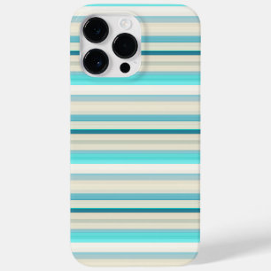 Coque Case-Mate iPhone Jolies rayures aqua blanc