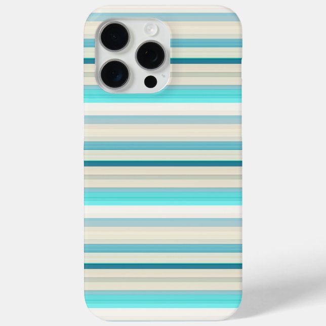 Coques Case-Mate iPhone Jolies rayures aqua blanc (Verso)