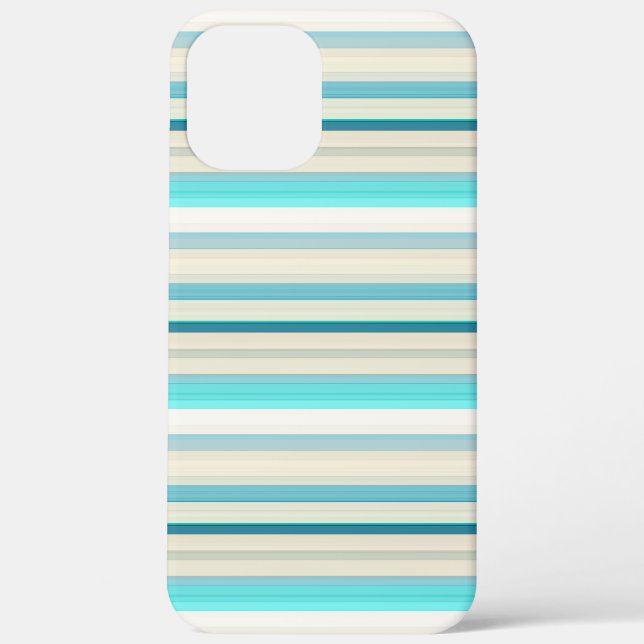 Coques Case-Mate iPhone Jolies rayures aqua blanc (Verso)