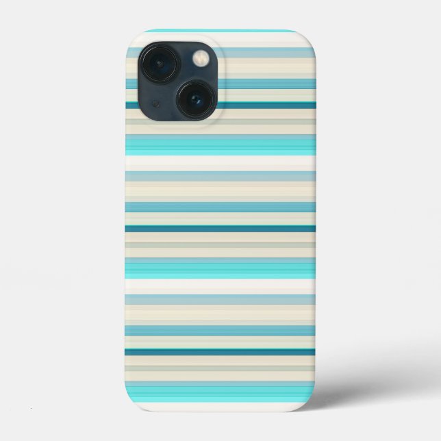 Coques Case-Mate iPhone Jolies rayures aqua blanc (Verso)
