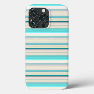 Case-Mate iPhone Case Jolies rayures aqua blanc
