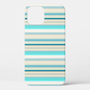 Case-Mate iPhone Case Jolies rayures aqua blanc