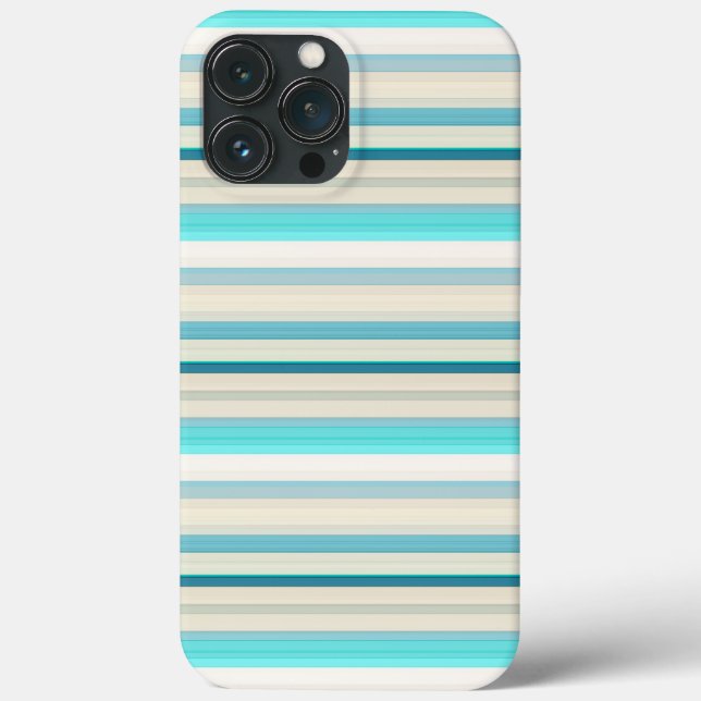 Coques Case-Mate iPhone Jolies rayures aqua blanc (Verso)