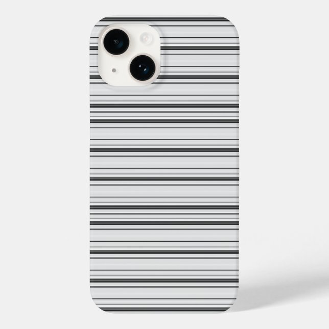 Coques Case-Mate iPhone Jolies rayures blanches grises (Verso)