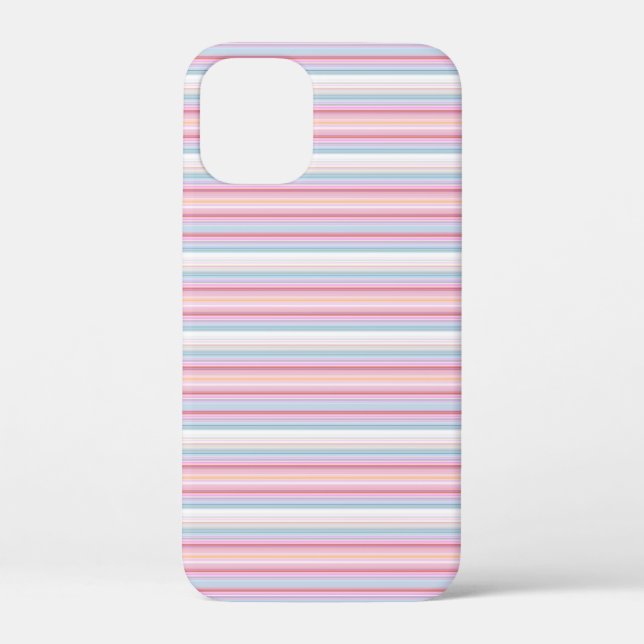 Coques Case-Mate iPhone Jolies rayures blanches roses  (Verso)