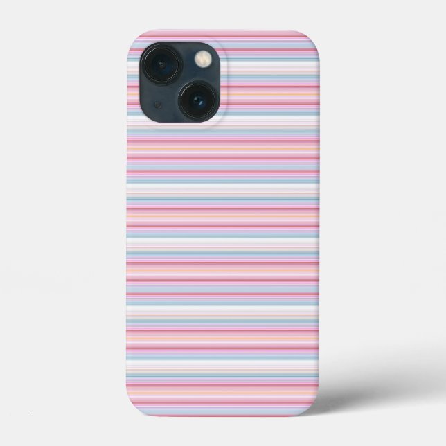 Coques Case-Mate iPhone Jolies rayures blanches roses  (Verso)