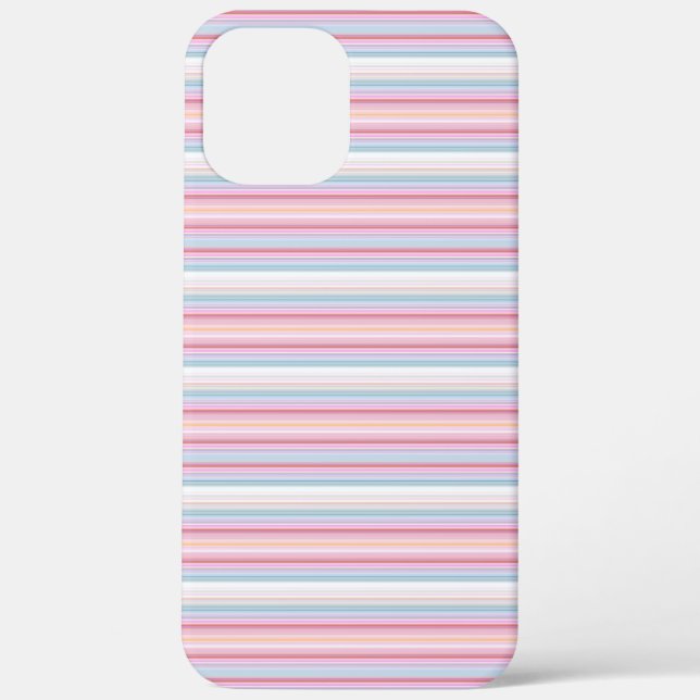 Coques Case-Mate iPhone Jolies rayures blanches roses  (Verso)
