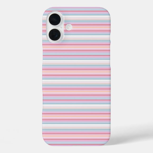 Coques Case-Mate iPhone Jolies rayures blanches roses  (Verso)