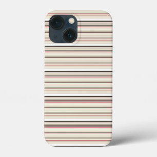 Case-Mate iPhone Case Jolies rayures blanches rouges vintage