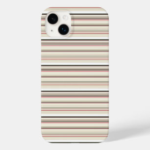 Coque Case-Mate iPhone Jolies rayures blanches rouges vintage
