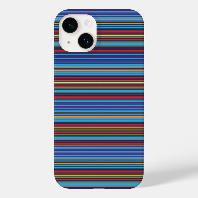 Coques Case-Mate iPhone Jolies rayures bleu violet (Verso)