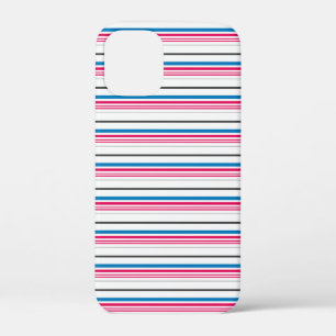 Case-Mate iPhone Case Jolies rayures bleues blanches