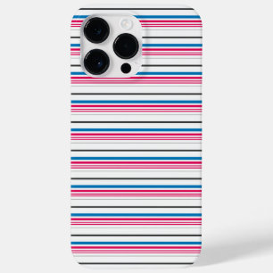 Coque Case-Mate iPhone Jolies rayures bleues blanches