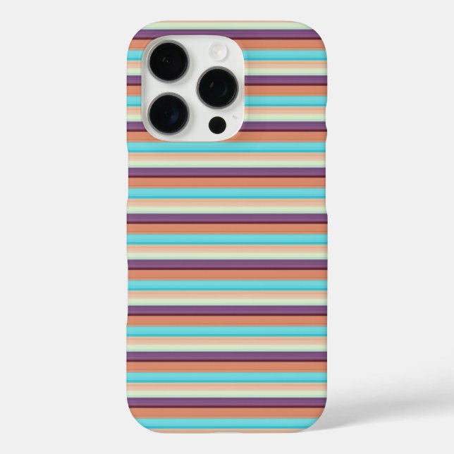 Coques Case-Mate iPhone Jolies rayures bleues marron  (Verso)