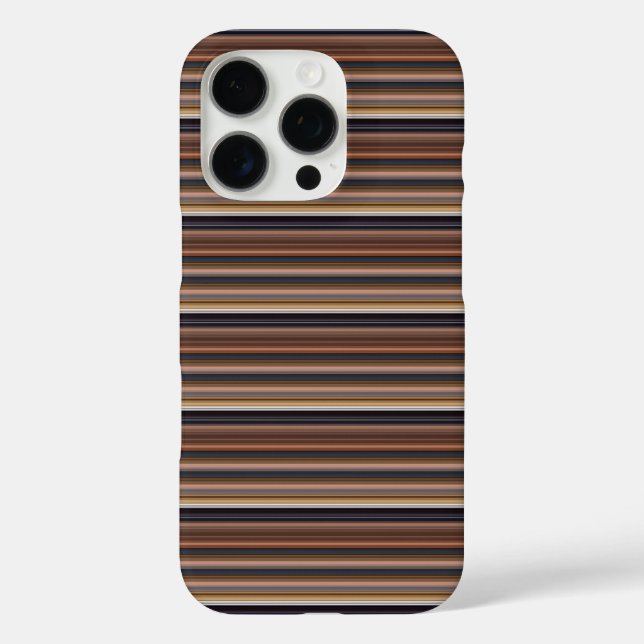 Coques Case-Mate iPhone Jolies rayures bleues marron (Verso)