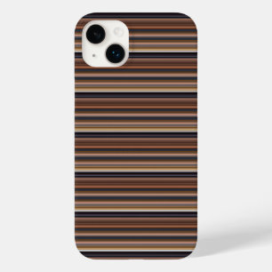 Coque Case-Mate iPhone Jolies rayures bleues marron