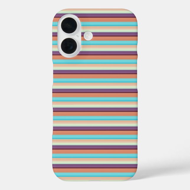 Coques Case-Mate iPhone Jolies rayures bleues marron  (Verso)