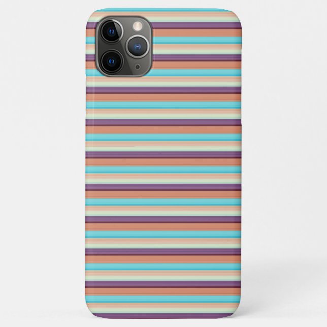 Coques Case-Mate iPhone Jolies rayures bleues marron  (Dos)