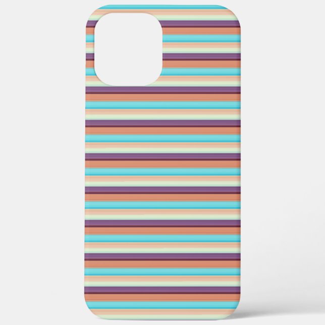 Coques Case-Mate iPhone Jolies rayures bleues marron  (Verso)